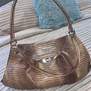 Brown/ tan furla bag